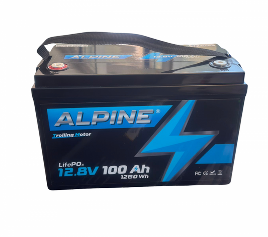 Battery ALPINE LIFEPO4 12V 100AH MARINE TROLLING MOTOR